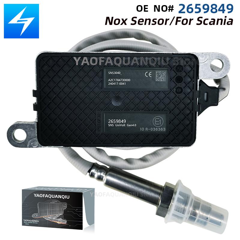2659849 SNS3040 Original New Nitrogen Oxygen Sensor Nox Sensor 24V For Scania Engine 24V