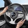 Подходит для Byd Рулевое колесо с текстурой под карбон Накладка защелкивающаяся Волнообразный спортивный дизайн Защитный чехол Song Plus Atto 3 Dolphin Seagull Seal