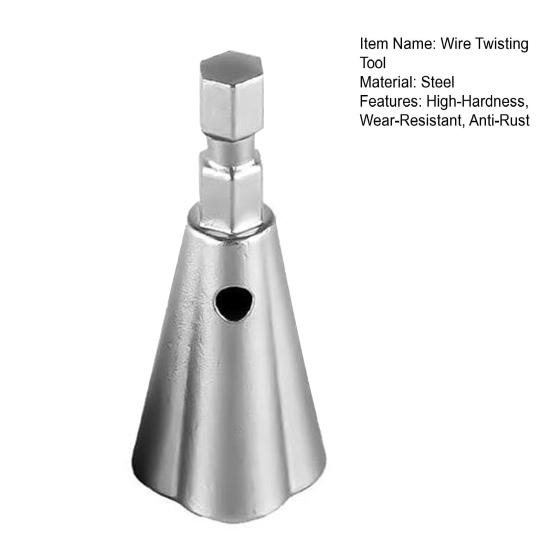 Wire Twisting Tool for Drill 1.5-6mm2 45694 Channel Wire Twister Metal Wear-Resistant Anti-Rust Wire Connector Twisting