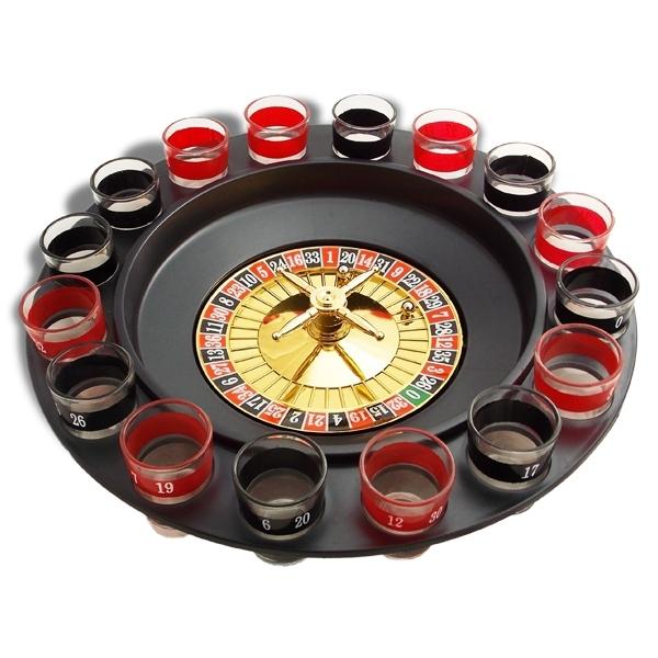 Drinking Roulette for Game and Drink with 16 Shooter Glasses