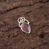 Pear Natural Purple Cat'S Eye Sterling Silver Handmade Wife Gift Pendant Jewelry PP-56-41