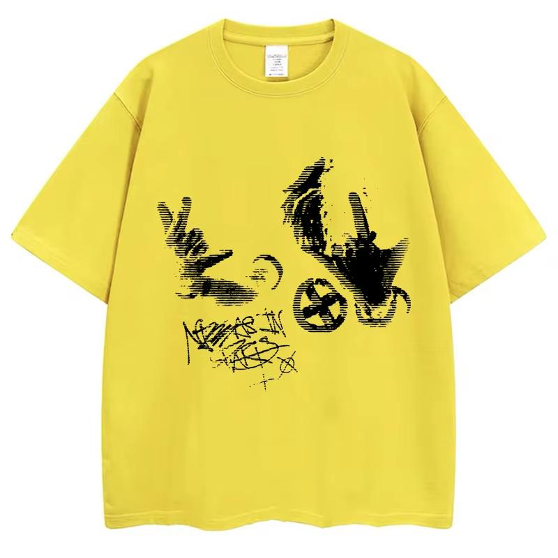 Popular Rapper Ken Carson Playboi Carti T Shirts Opium Destroy Lonely Gothic Punk T Shirts Men Women Pure Cotton Tees Streetwear