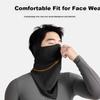 Cycling Face Mask, Autumn And Winter Warm Windproof Neck Gaiter, Outdoor Motorcycle Electric Scooter Face Shield Headband Scarf, Black