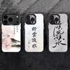 C-Chinese Calligraphy Phone Case For iPhone 17,16,15,14,13,12,11 Plus,Pro Max,XS,Colored silver phone case
