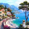 Full 5D Diy Diamond Painting Seaside Landscape Diamond Embroidery Cross Stitch Home Decor Handmade