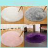 Fur Machine Rug Washable Circular Bedroom Living Room Decor Simplicity