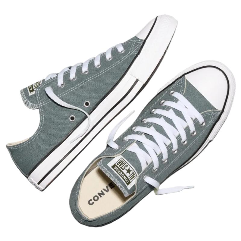 Converse Кеды Chuck Taylor All Star Удобные холщовые кроссовки Унисекс Серый-Зеленый A15958C