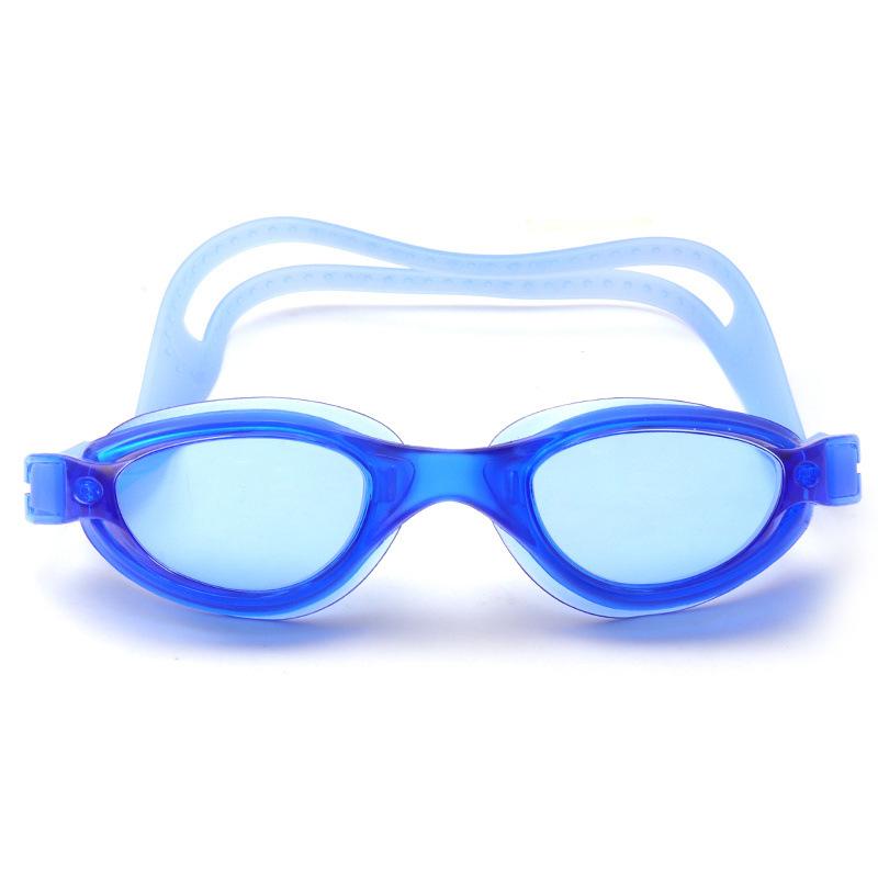 Очки для плавания для взрослых для мужчин и женщин, водонепроницаемые, противотуманные, HD, с плоским зеркалом, очки для плавания, регулируемые силиконовые очки для плавания и дайвинга