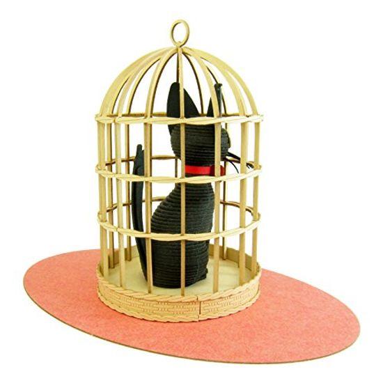 Набор для миниатюрного искусства Sankei Studio Ghibli Series Delivery Service Jiji Paper Craft Kiki's Non-Scale MK07-25