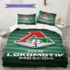 Lokomotiv Moscow Pride Bedding Quilt Set Quilt Cover Pillowcase Home Decoration Birthday Gift (1 * duvet cover + 2 * pillowcase, without core)