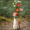 Handmade Quirky Cat Vase Creative Vase Cartoon Home Decor Ornament Gift