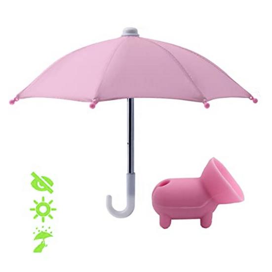 Cell Phone Umbrella Adjustable Suction Cup Phone Stand Holder Universal Outdoor Mobile Phone Sun Shade Cover Phone Accessories
