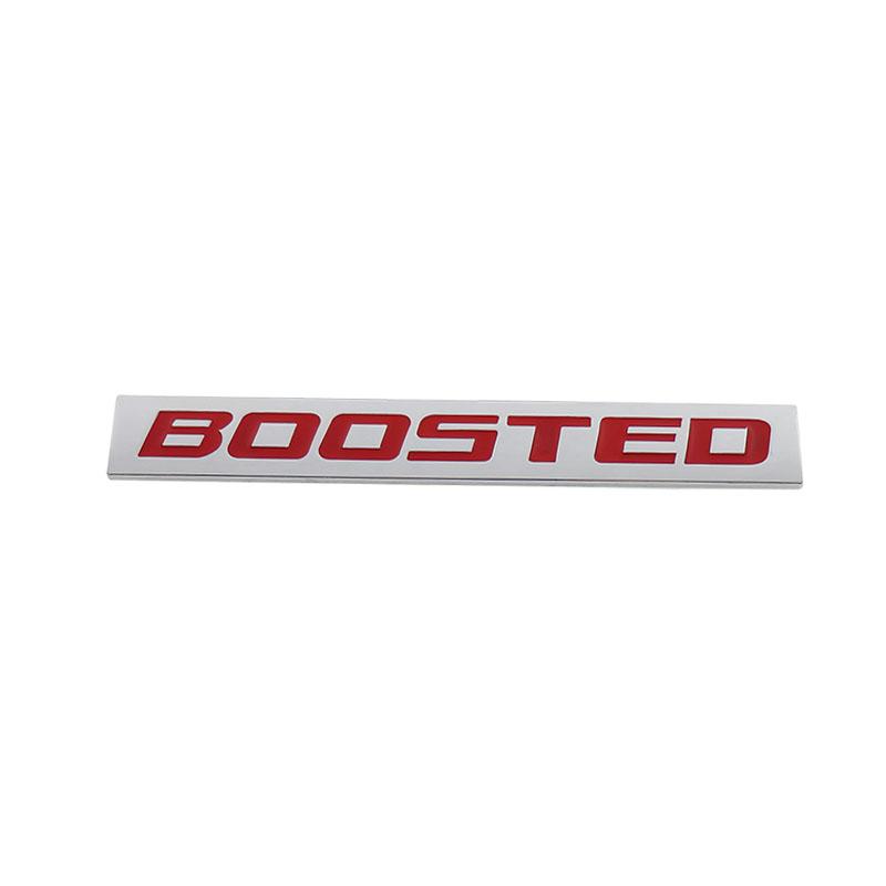 Premium BOOSTED for Universal car Engine Hood Fender trunk Tail Rear Bonnet Nameplate Decal Emblem Badge Sticker