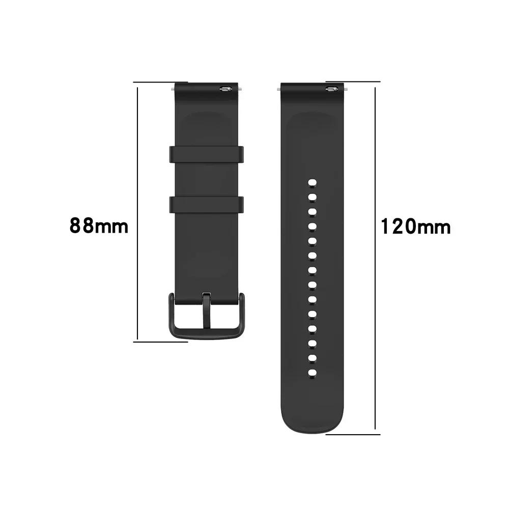 20 22mm Silicone Sports Strap For Garmin Vivoactive 5 4 Venu 3 Watch Band Replacement Bracelet Forerunner 165 265 255 Music Belt