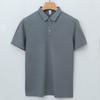 Men's Polo Shirt Men's Mulberry Silk Casual Short-sleeved Lapel T-shirt Summer T-shirt Drooping Polo Shirt