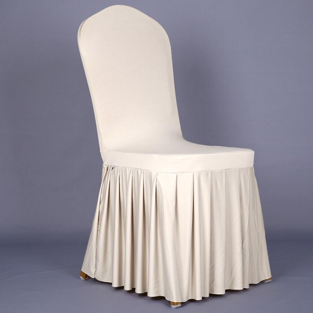 Hotel Style Chair Cover Oxford Skirt Chair Cover Quick And Secure Fit