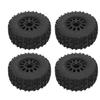 4 Pcs 1/10 RC Wheels 110mm Diameter 45mm Width 12mm Connector Rubber Plastic RC Short Course Trucks 