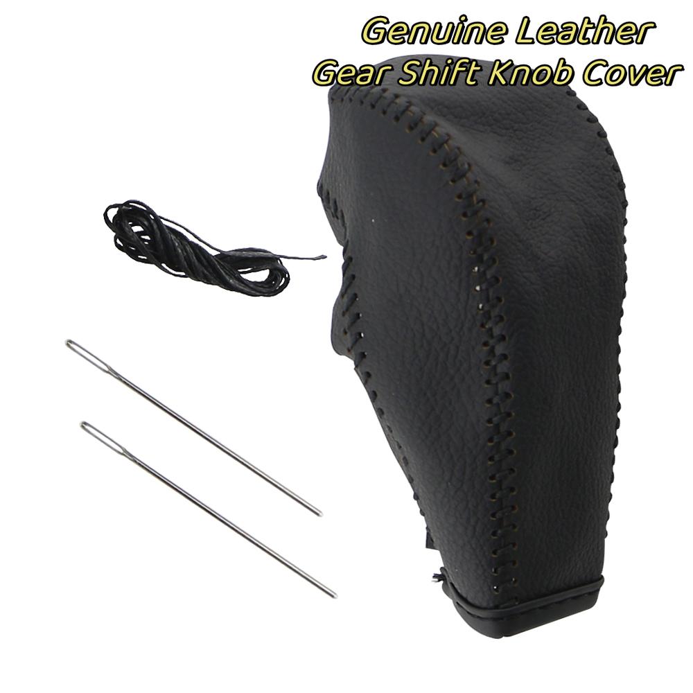 Кожаный чехол для защиты ручки переключения передач автомобиля-автомата, воротники для переключения передач для Ford Focus MK2 Fiesta 2005-2012, аксессуары для стайлинга автомобиля