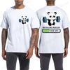 Panda Sport Zali Futbolkasi, Mushaklar O'rnatayotgan Yoqimli Panda Futbolkasi Qiziqarli Futbolka Harajuku Futbolkasi Erkaklar Brendi Futbolka Yozgi Futbolkalar