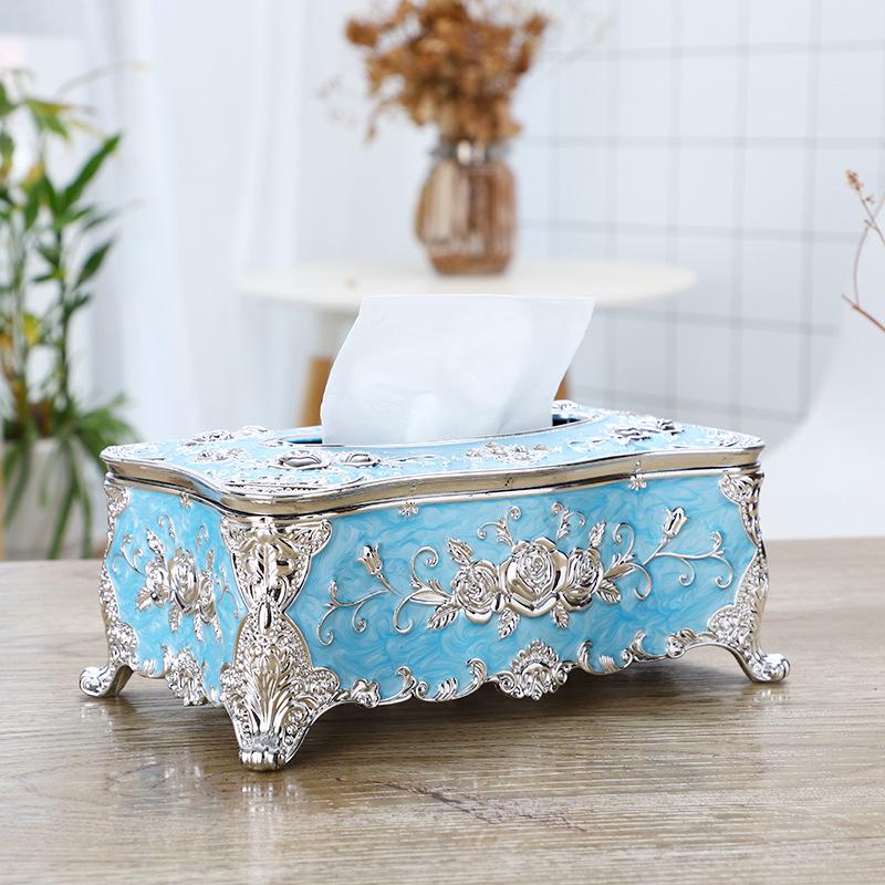 Золотистый большой держатель для салфеток - креативная настольная пластиковая бумажная коробка для дома