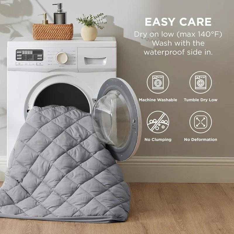 Водонепроницаемый наматрасник на резинке, 1 шт., Пыле- и пятноотталкивающий, Изоляция от мочи, Без наволочек, Минималистичное постельное белье