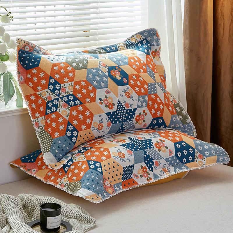 2 шт. 100% марля хлопок супер мягкая наволочка 50x75 см дышащая наволочка для пар декоративное постельное белье спальня домашнее использование