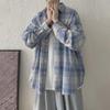 Men's Retro Plaid Long-Sleeve Shirt Jacket, Korean Style for Spring/Autumn