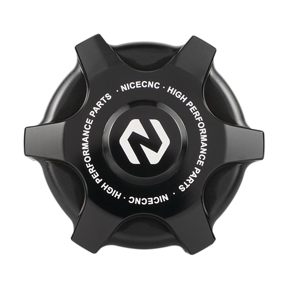 NiceCNC UTV For Can-Am Maverick X3 Max R 4x4 XDS XMR XRC XRS Turbo DPS Gas Fuel Cap Plug Guard Aluminum Accessories Black Red