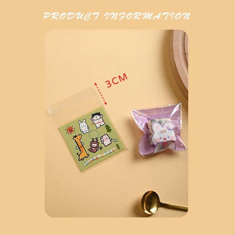 100 шт./лот 2,75" X 2,75" подарочные пакеты из полипропилена для торта, пластиковые пакеты для упаковки конфет, печенья, бисквитов, принадлежности для свадебной вечеринки