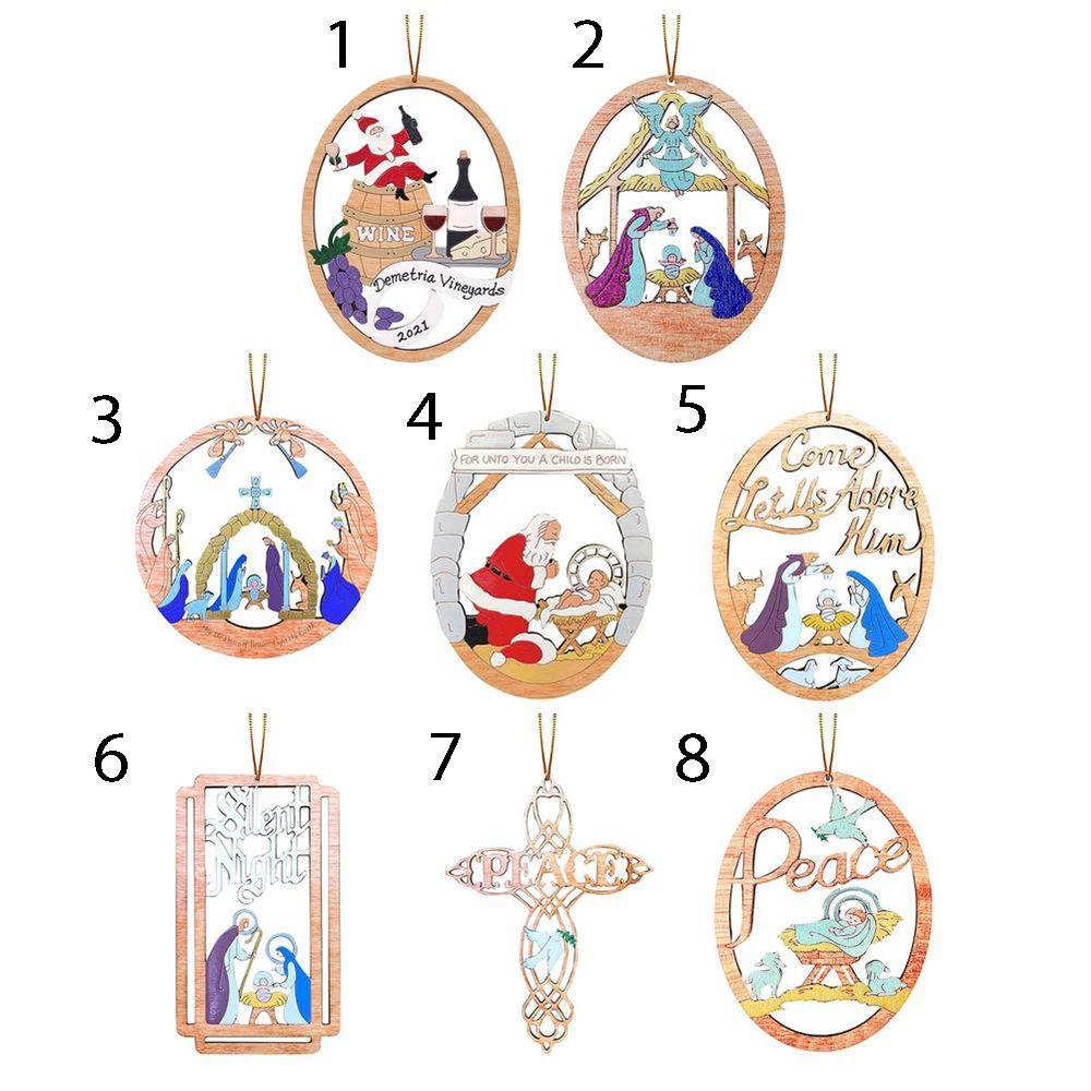 Украшения для елки своими руками. Подвески для рождественских сцен. Украшения на тему «Рождение Иисуса».