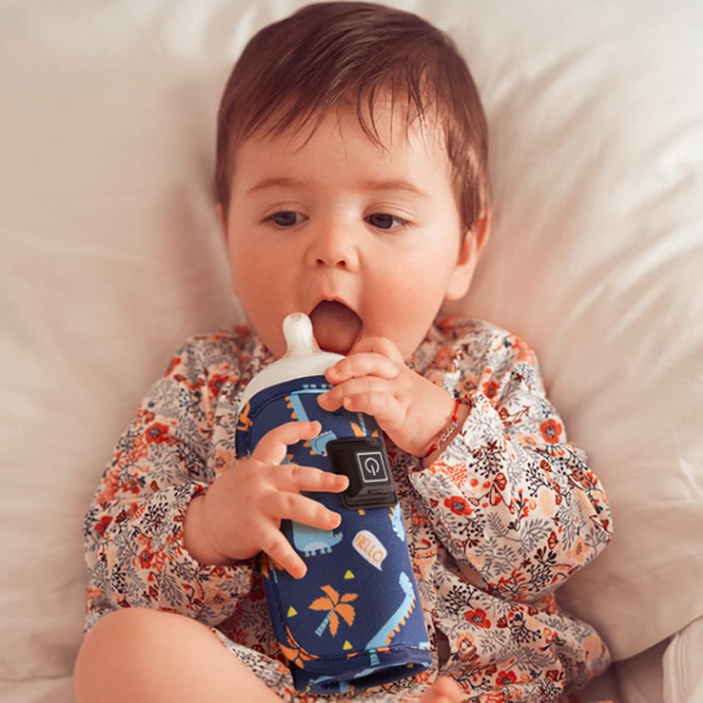DEEYOTA Bottle Baby Bottle Baby Milk USB Milk Easy To Thermal Baby Bottle Universal Nursing Going Midnight Outdoors Warmer, Cover, Heating, Charging,