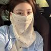 Breathable Women Mask Scarf Floral Printed Neck Gaiter Scarf  for Summer Outdoor Sports