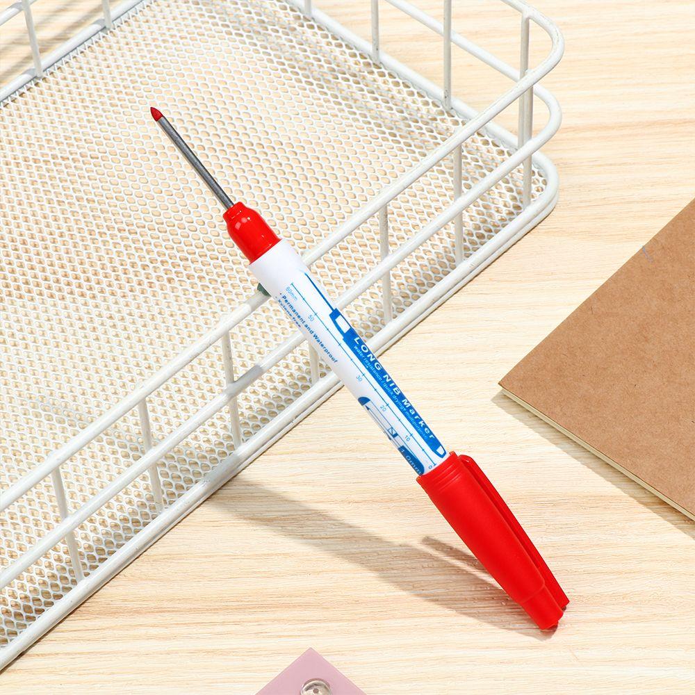 Multi-purpose Woodworking Decor Mark Tool Deep Hole Marker Pens Long Head Markers Carpenter Pen