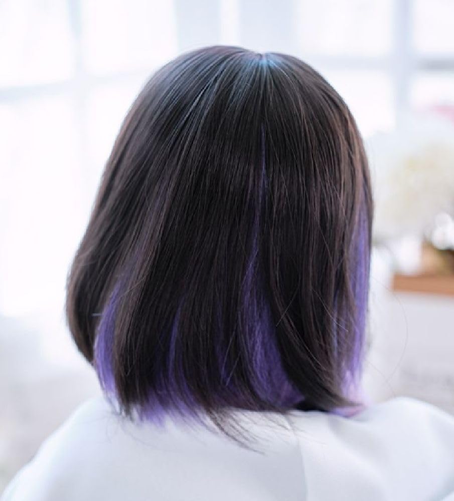 Термостойкий кукольный парик ST195, двухцветный боб, парик, совместимый с куклой 1/3, только парик