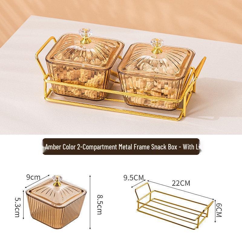 Креативная пластиковая тарелка с отделениями для закусок для гостиной или бара