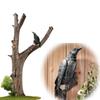 Resin Raven Statue - Realistic Crow Sculpture for Outdoor Halloween Decor, Creative Courtyard or Garden Animal Decoration