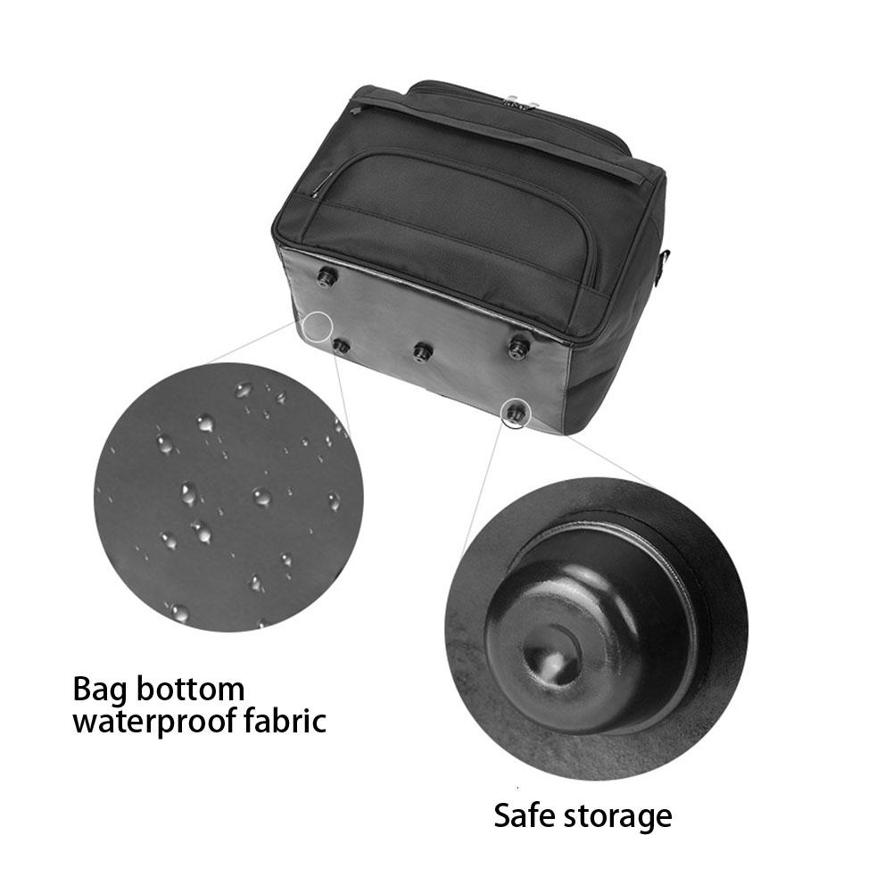 Portable Hairdressing Tool Storage Bag Scissors Comb Hair Clip Cosmetic Organizer Bag BlackBlack