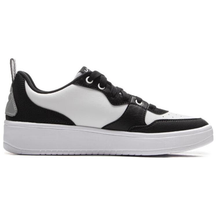 Li Ning Lightweight Trendy Simple Non-Slip Wear-Resistant Low-Top Skate Shoes Unisex Sneaker Black White AGCV061-2