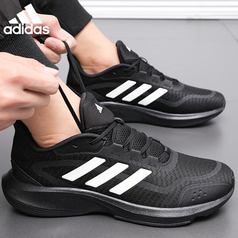 Adidas Легкие беговые кроссовки Черный Воин