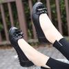 Fashion GKTINOO Fashion Shoes Women Flats Round Toe Genuine Leather Women's Shoes Metal Decoration Flat Casual Shoes Woman Large Size