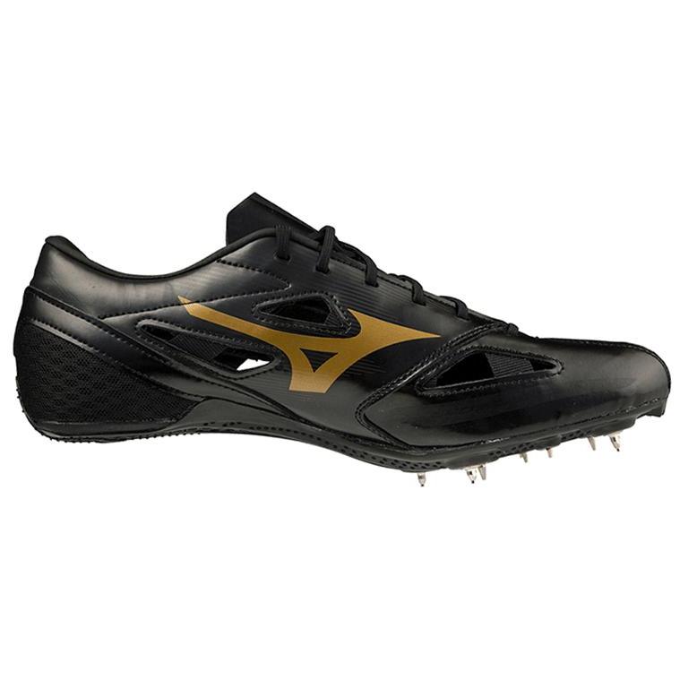 Mizuno Профессиональные Нескользящие Износостойкие Дышащие Низкие Кроссовки Унисекс Кроссовки Черный Золотой U1GA202109