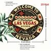 Las Vegas Neon Sign Vintage Metal Wall Art Home Decor Retro Cafe Bar Party