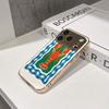 Lucky Start Phone Case For iPhone 17 16 15 14 13 12 Pro Max 16E Gold Electroplated glass shell  Checker Lobster Nautical Art Cover