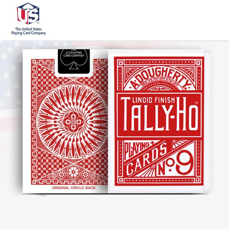 Tally-Ho No.9 Игральные карты Веер/Колода с круглой спинкой Волшебные карты покерного размера Волшебные трюки