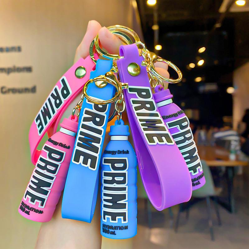Очаровательные пары Милый брелок для бутылки напитка Prime Силиконовый шарм для сумки Подарок