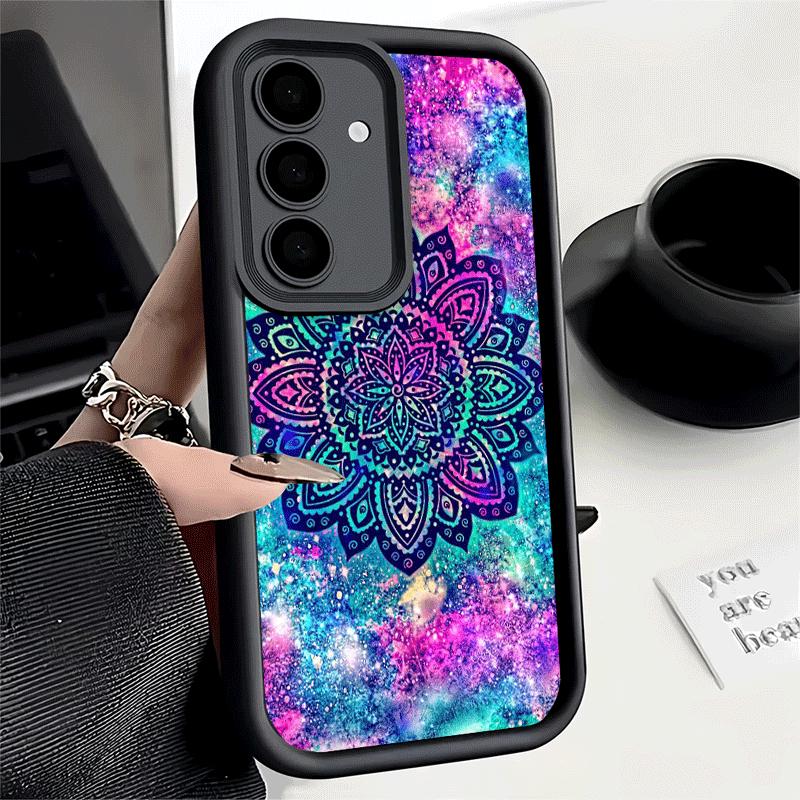 Чехол для телефона для Samsung Galaxy A17 A16 A15 A14 A13 Мандала Подсолнух Мечтательный Стиль A56 A36 A26 A55 A35 A25 A54 A34 A24 A53 A33 A23