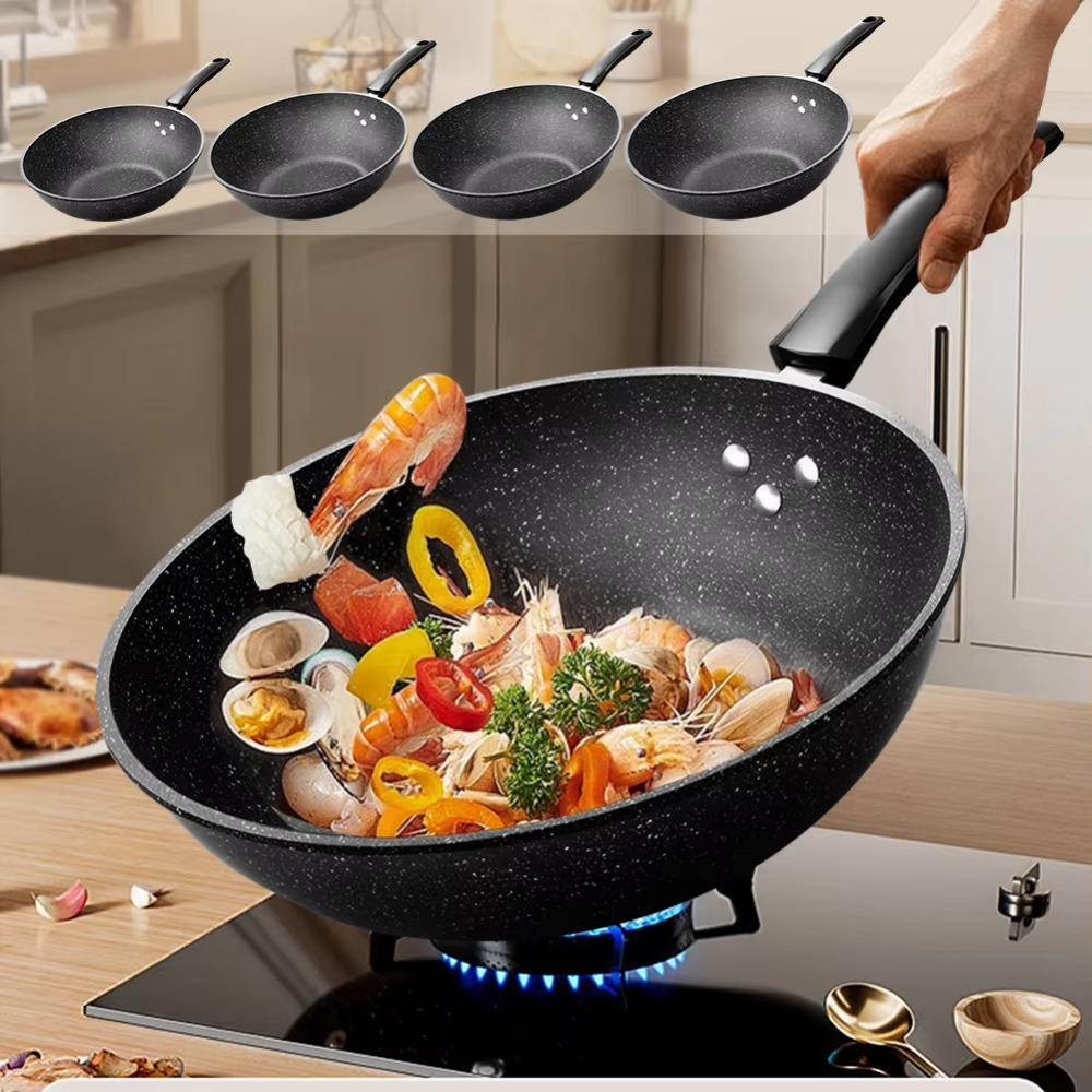 Universal Frying Pan Non-Stick Wok Lightweight Stir-Fry Pan Restaurant