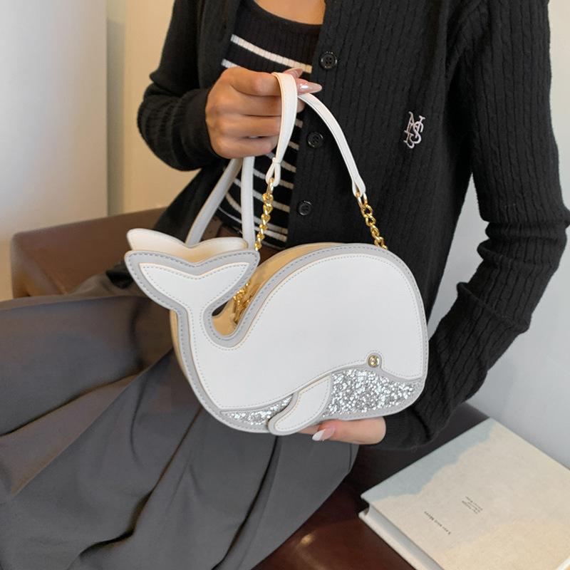 Милая девушка интернет-знаменитость маленькая сумка 2025 новая японская мультяшная сумка через плечо с дельфином персонализированная сумка-мессенджер маленькая круглая сумка