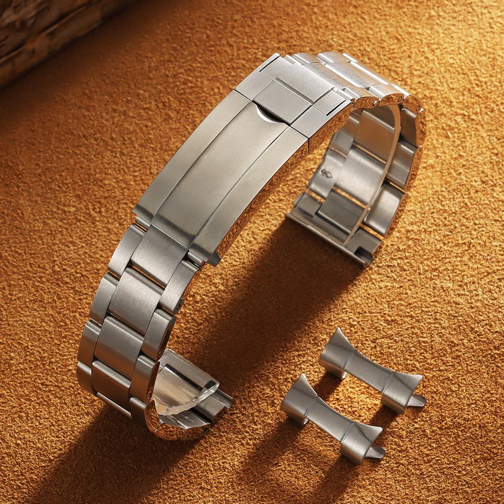 20 мм 21 мм 22 мм изогнутый конец ремешка для часов для Rolex SUBMARINER Daytona браслет из нержавеющей стали сменный ремешок для мужчин женщин