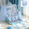 Elsa Princess Jewelry Box Set With Crown Hair Accessories Girls Ages 3-10 Plastic Hairband Hairpins Gift